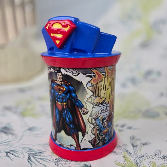 Vintage Superman Ceramic & Tin Container Vandor Limited Edition Cookie Jar - Picture 2 of 12